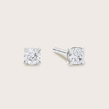 14K Gold Petite Round Diamond Studs