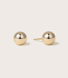 14K Gold Medium Sphere Studs