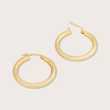 14K Gold Everyday Tube Hoops