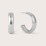 Chloe Silver Bold Hoops