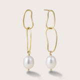 Reese Double Drop Pearl Earrings