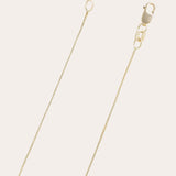 14K Gold Box Chain Necklace