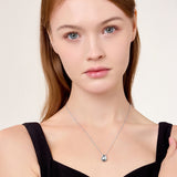 Jora Silver Teardrop Necklace