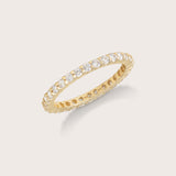 14K Gold Diamond Pave Band