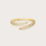 14K Gold Diamond Wrap Ring